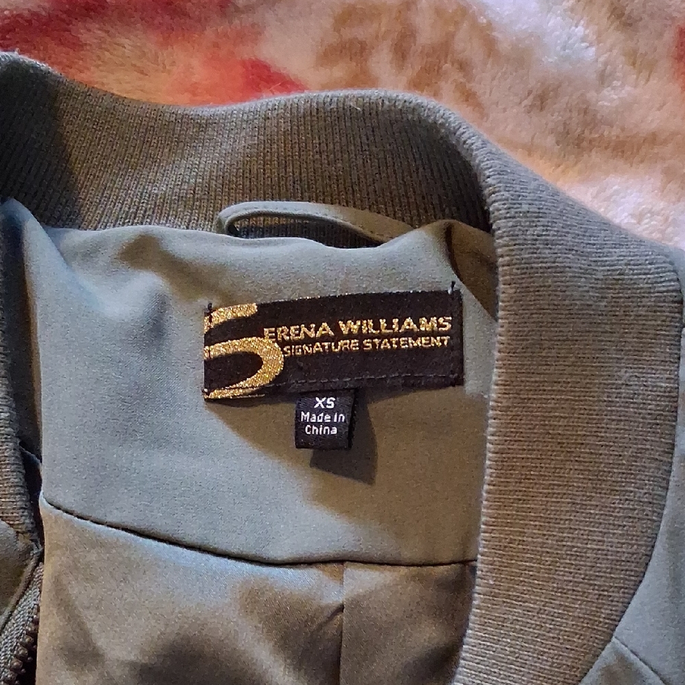 Serena Williams Olive Bomber Jacket